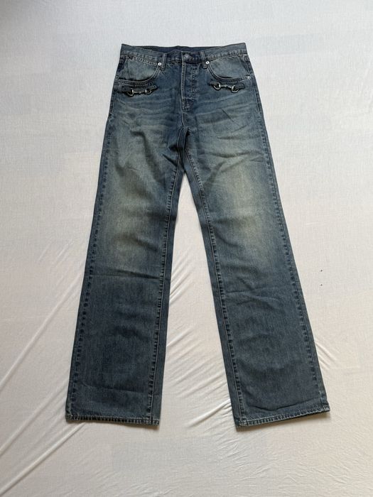 Gucci Horsebit Denim Jeans in Blue