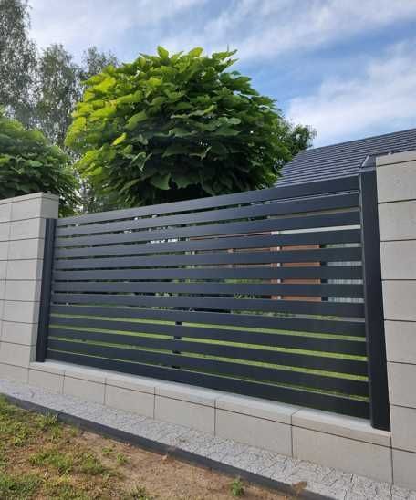 Ogrodzenie palisadowe lamele poziome palisada pozioma PRODUCENT!