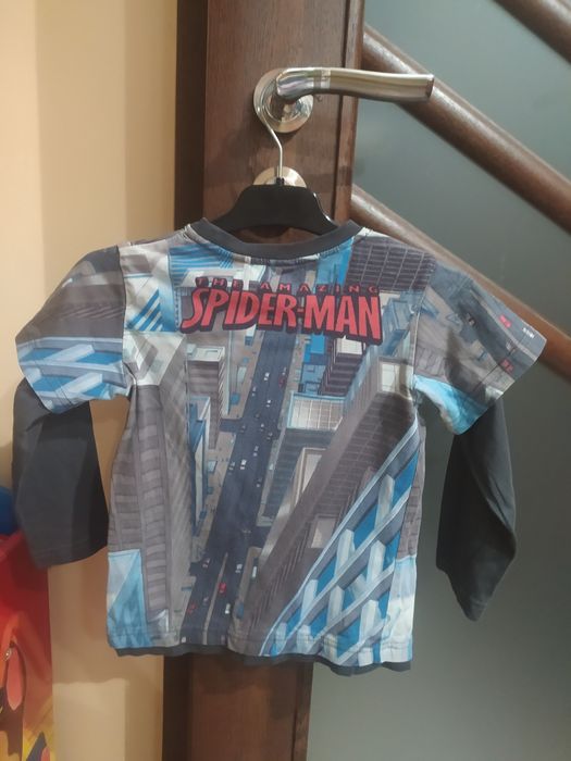 Bluzka koszulka bawełniana Spider-Man 98 104 H&M