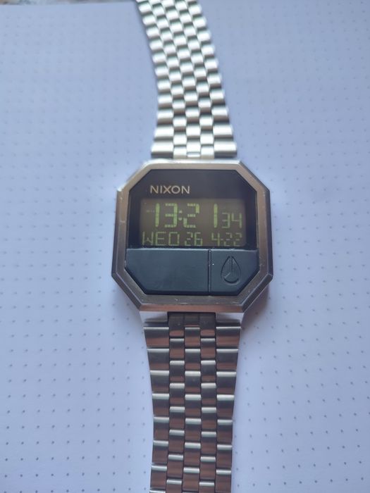 Relógio Nixon Re-Run prata