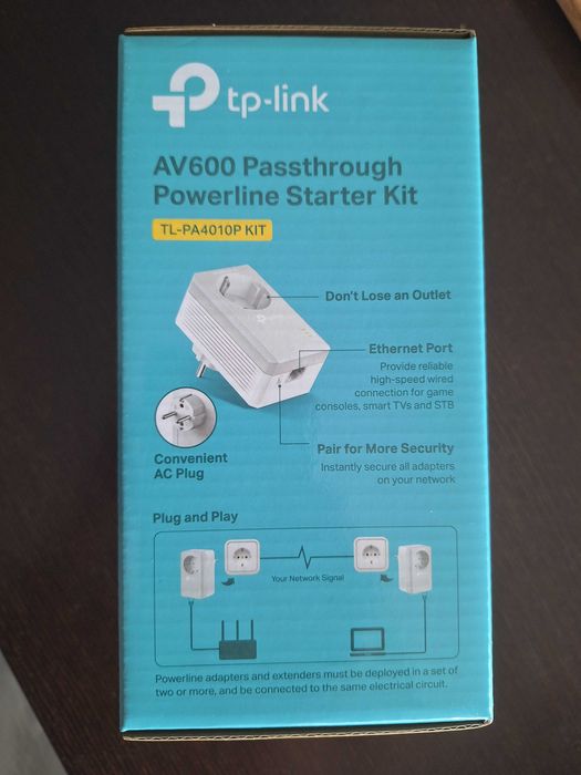 Powerline TP-LINK TL-PA4010P Kit (AV600) (Novo)