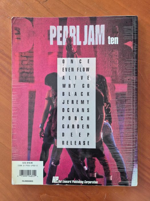 Pearl Jam - Ten - Guitar Tablature book