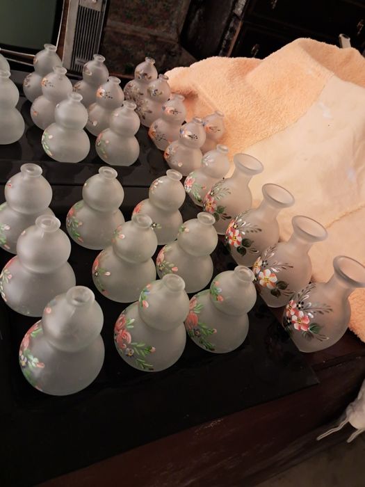 Peças em vidro pintadas á mão para venda
