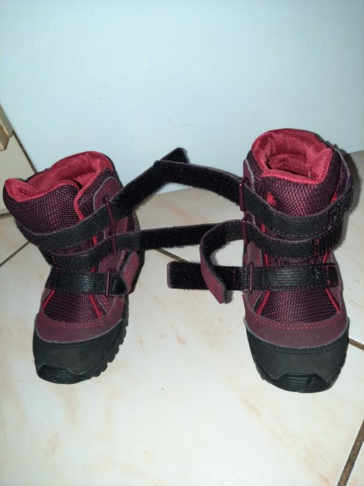 Obuwie dziecięce zimowe ADIDAS CW HOLTANNA SNOW CF I (EF2961) bordowy