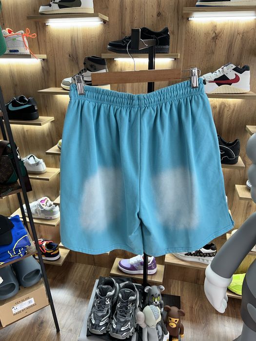 Шорти HELLSTAR Classic Logo Blue Faded Corteiz Trapstar Syna