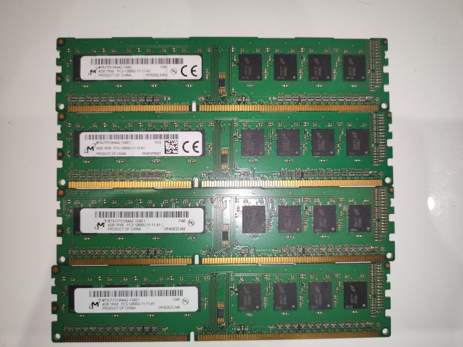 16GB RAM (4GBx4) ddr3 1600mhz