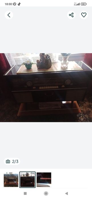 Рэтро радиола Беларусь ламповая в рабочем состоянии