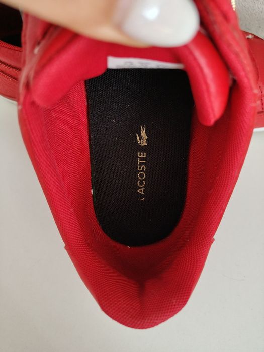 Sneakersy Lacoste chaymon Red 41