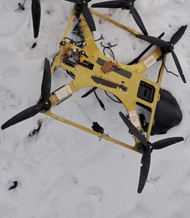 Дрон збитий ворожий