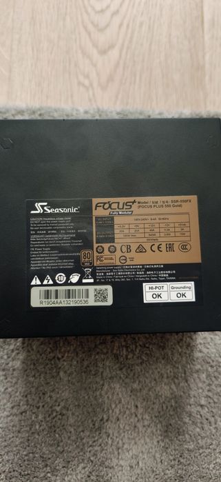 Seasonic 550w Focus plus gold 80