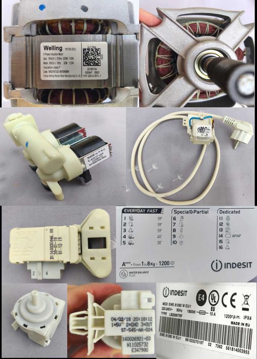 Peças Máquina Lavar Roupa Indesit EWE 81283 W EU/1