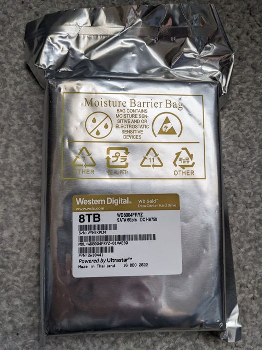 Dysk HDD WD Gold 8TB (wd8004fryz)