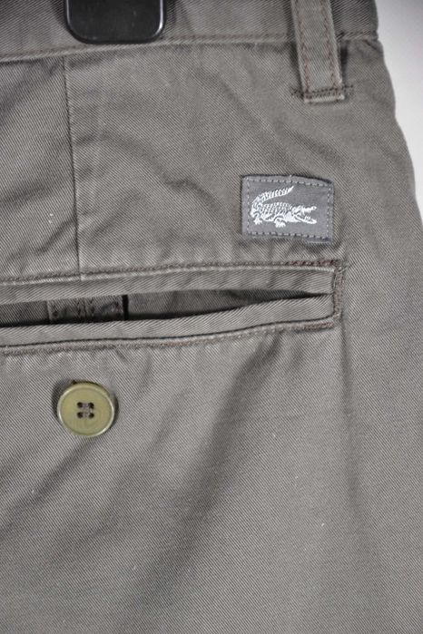 LACOSTE Chino Spodenki Męskie 48 Oryginalne Szorty Bawełna 100% Casual