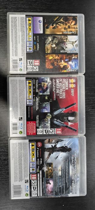 Conjunto de 3 jogos PlayStation 3+5 cds danificados
