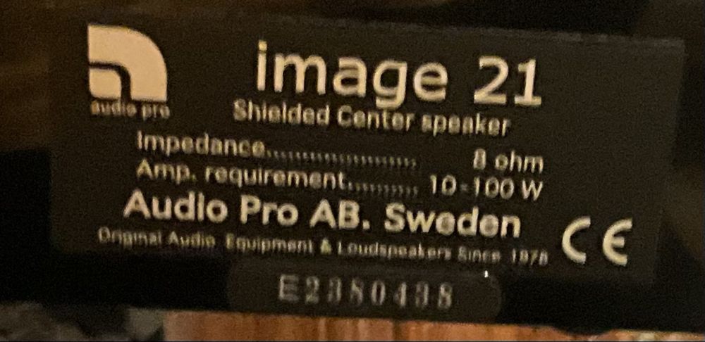 Audio Pro Image 21 — центральна акустична система