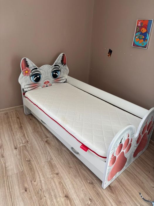 Łóżko Kotek 160X80 z materacem Janpol