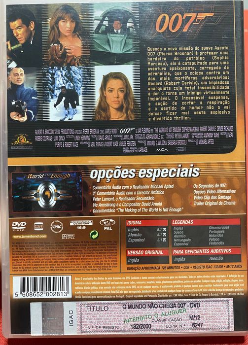 DVD 007 O Mundo Não Chega