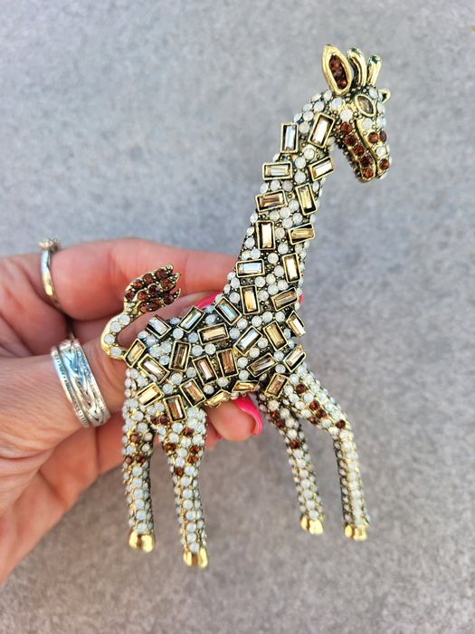 Broszka żyrafa  duża