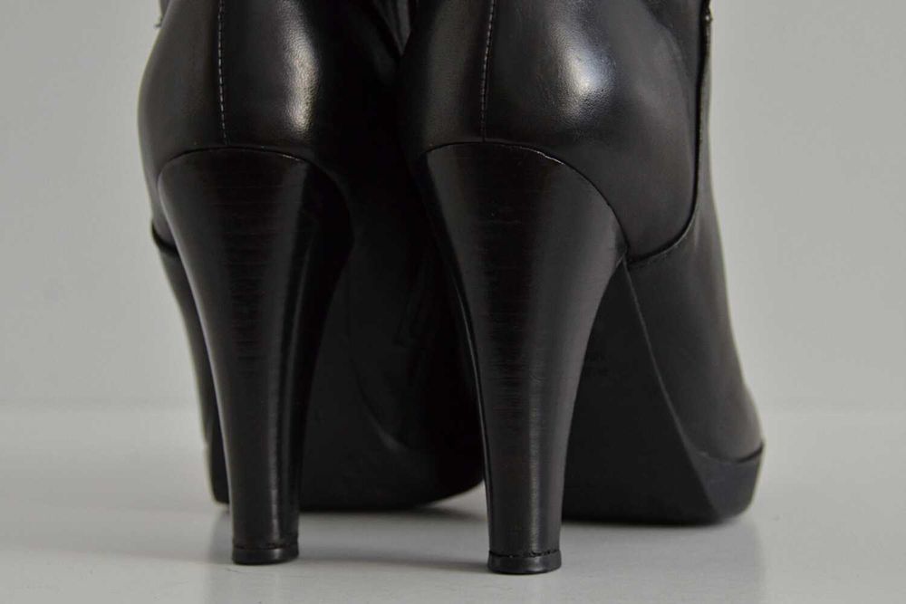 Muszkieterki Bruno Premi kozaki za kolano WYGODNY słupek skóra 100% 39