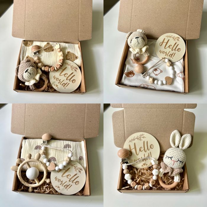 Подарунок на Гендер паті, гризунець, брязкальце, пустушка, тримач