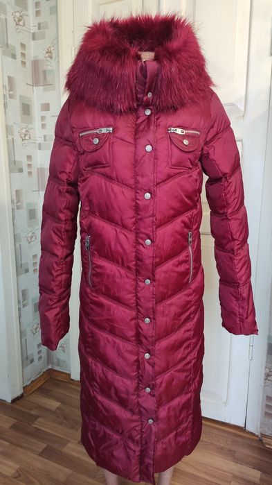 Пальто Пуховик Мех.