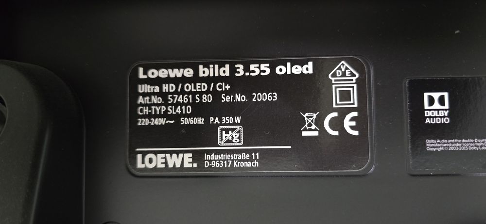 Лоеве 55 Oled,Без ніжки