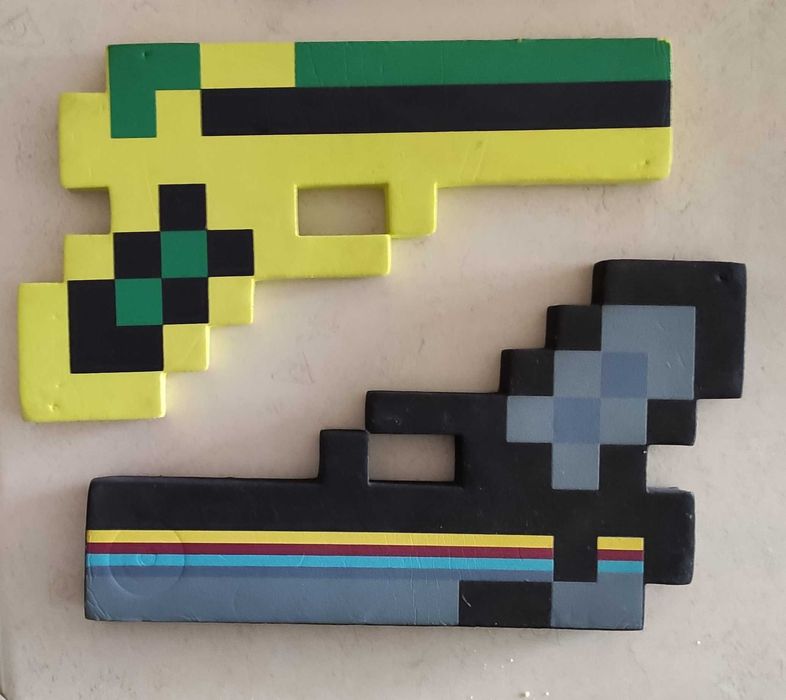 Pistolety i okulary Minecraft