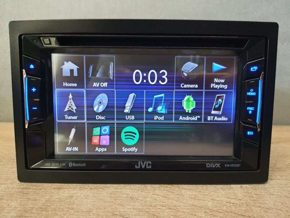 Radio Samochodowe JVC KW-V230BT 2din Bluetooth / płyty CD MP3 / USB / DVD  Kamera cofania Divx