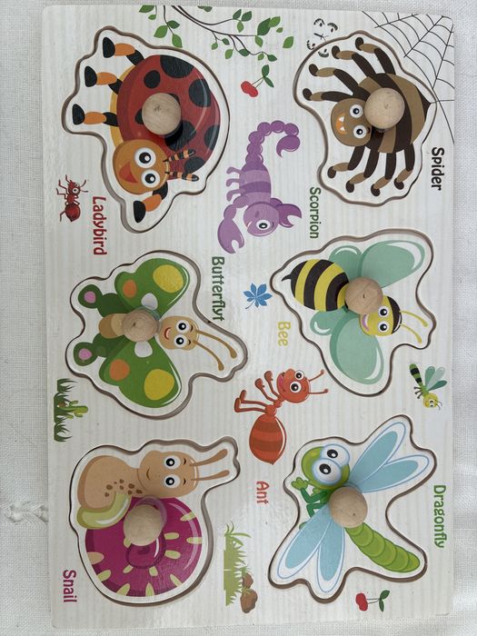 Brinquedos educativos de madeira Puzzle Quebra-cabeças Montessori