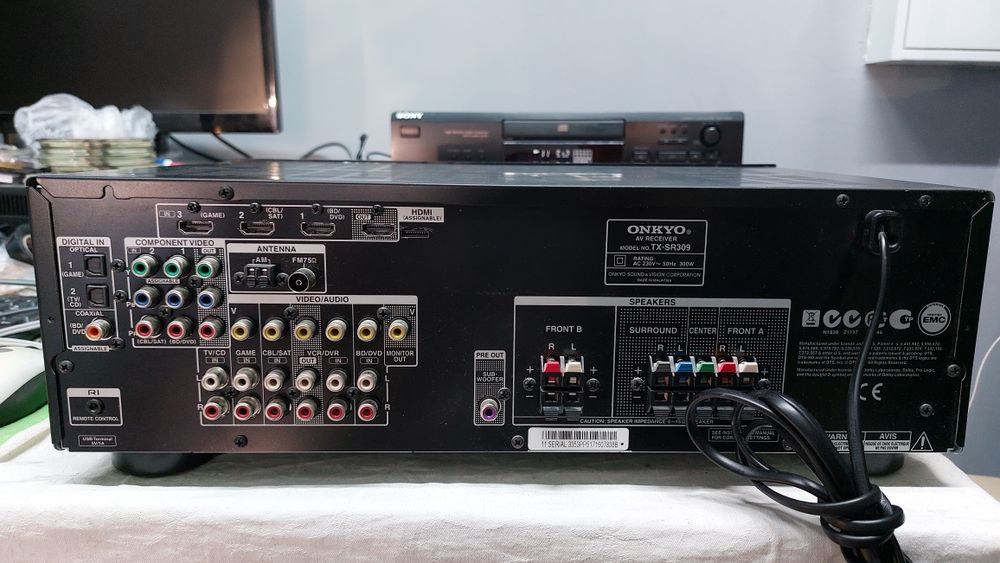 Onkyo tx sr 309 usb.AUX. opt. HDMI. з пультом ду. Ресивер