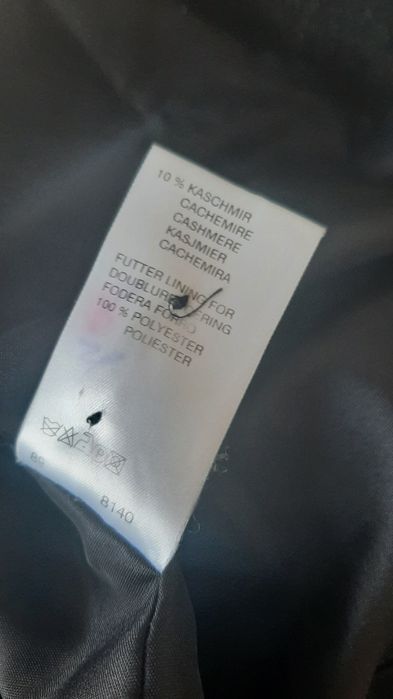 Dlugi welniany kaszmirowy plaszcz vintage oversize klasyczny cashmere