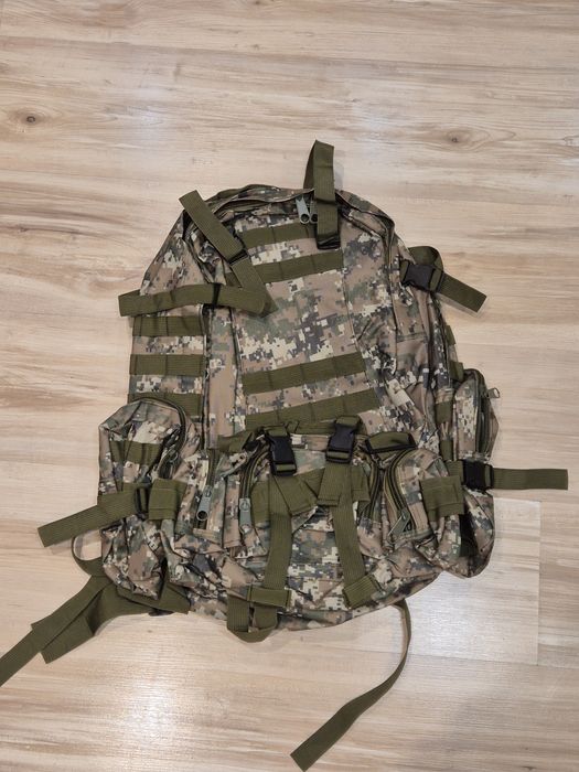 Plecak taktyczny kamuflażowy survival militaria kemping 41-60 litrów