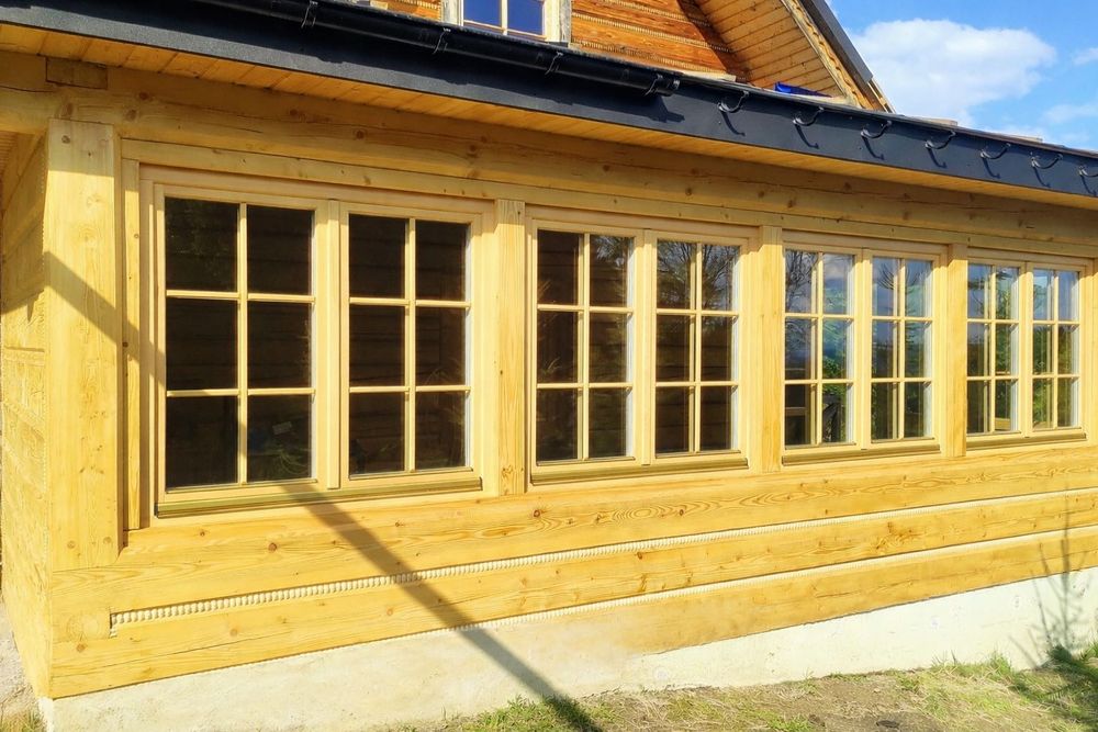 Okna Drewniane 68 Standard - Dom z bali, domy drewniane, letniskowe