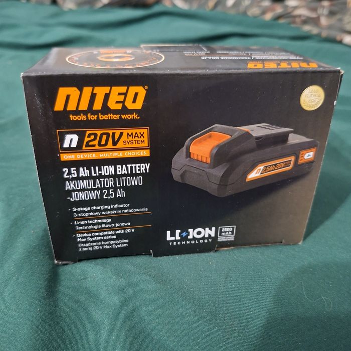 Akumulator litowo jonowy 2,5 Ah Niteo 20V max system