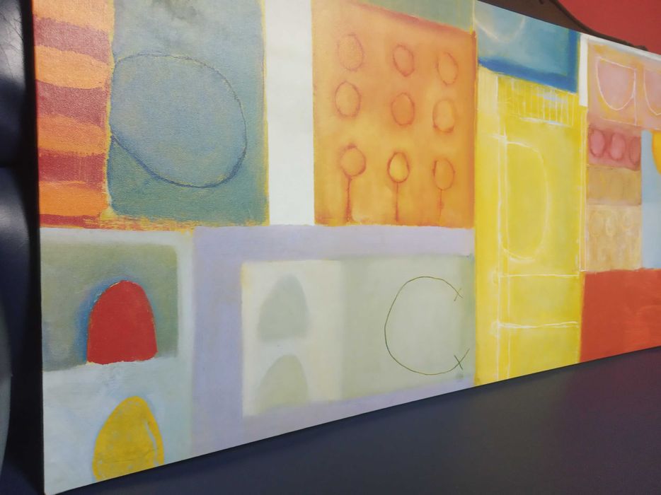 Tela Decorativa Obra David Briggs 140x56cm Abstrato