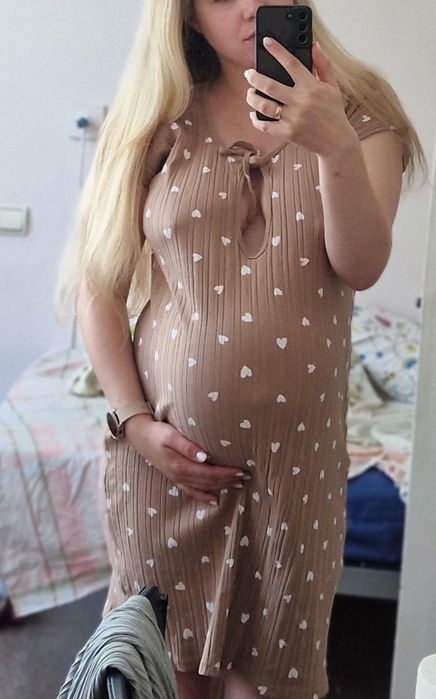 Сорочка в пологовий, пологи, вагітна, для вагітних, для пологів, нічна