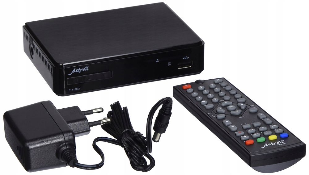 Tuner ASTRELL 011128 HD czarny USB HDMI do TV cyfrowej 1080p