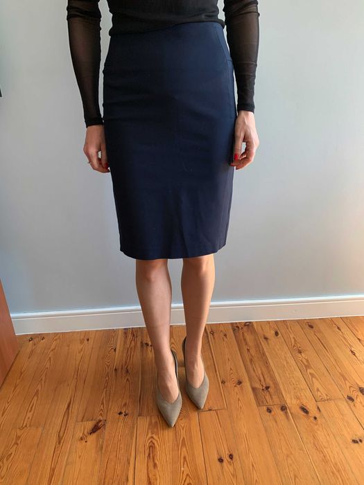 Granatowa spódnica Taranko, rozmiar 34