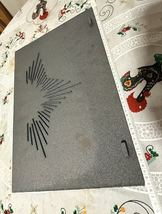 Placa de ferro fundido oara recuperador lenha