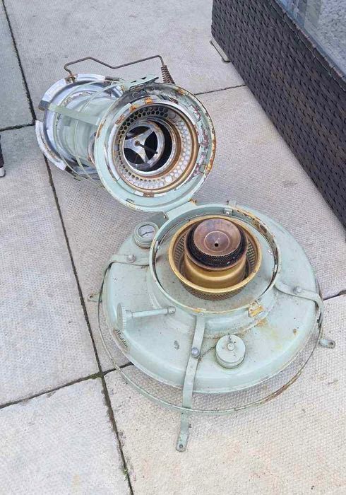 lampa naftowa aladdin blue flame do ogrzewania tuneli szklarni