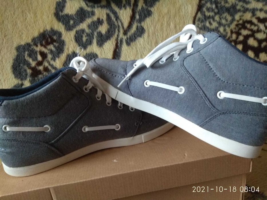 Super sport modne trampki mokasyny Lacoste Crosier Sail Mid wkł.27,5cm