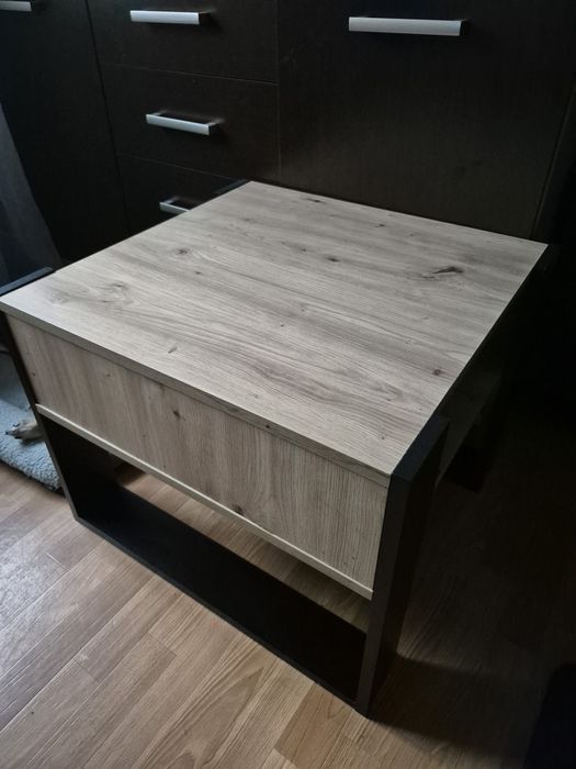 Stolik kawowy loft z półką