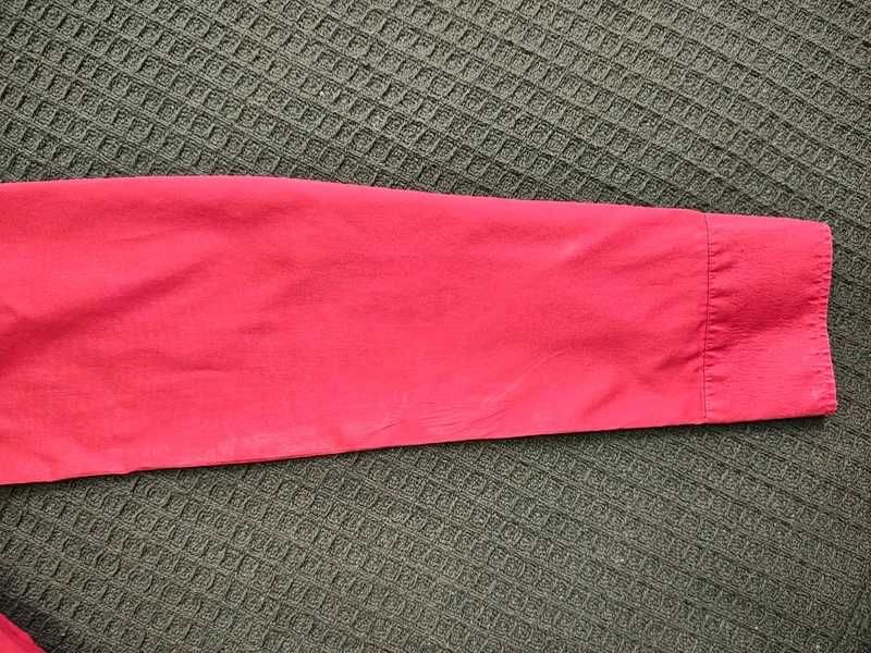 Klasyczna elegancka bluzka /koszula damska bordowa czerwona świąteczna