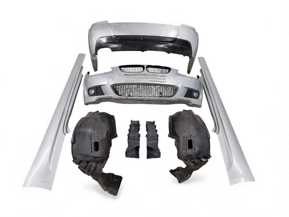 Kompletny mpakiet BMW E92 E93 titansilber przedlift zderzak ORI PDC
