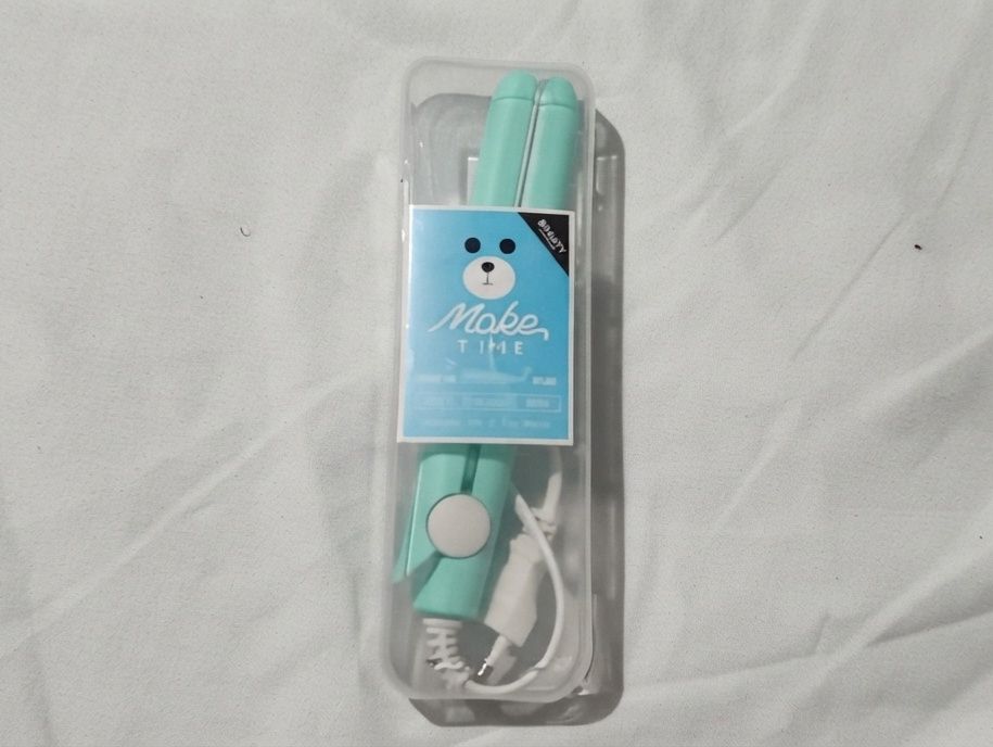 Mini Prancha de Cabelo Turquesa