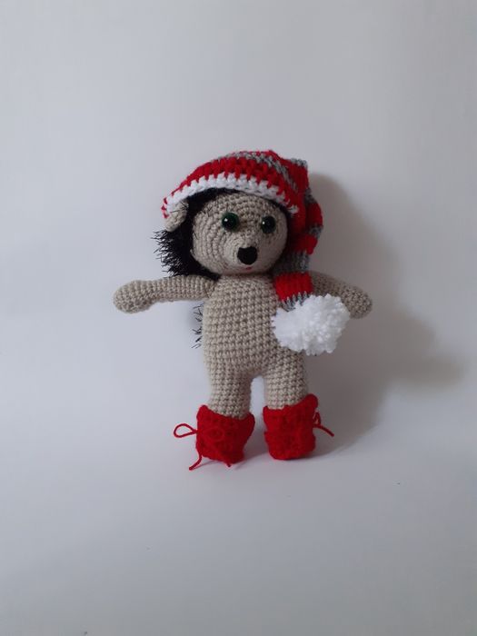 Pluszak jeżyk na szydełku hand made prezent Dzień Dziecka