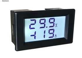 Вольтамперметр цифровой 500В  10А 30А 50А 100А двунаправленный, крокод