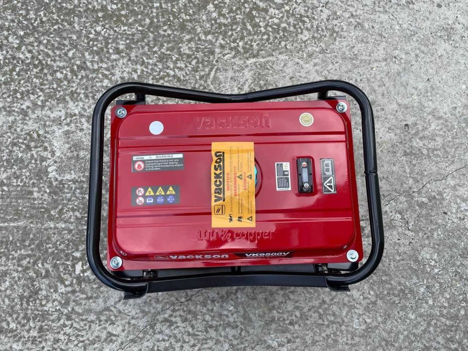 Бензиновий генератор Vackson VK9500V 3.8кв МІДЬ! AVR. Ручний стартер!