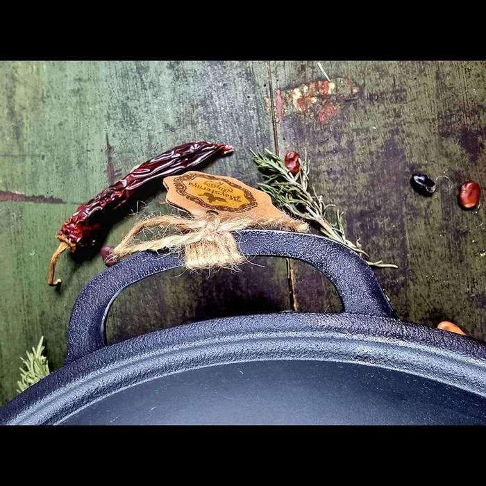 Жаровня сковорода чавунна гриль 40/4см