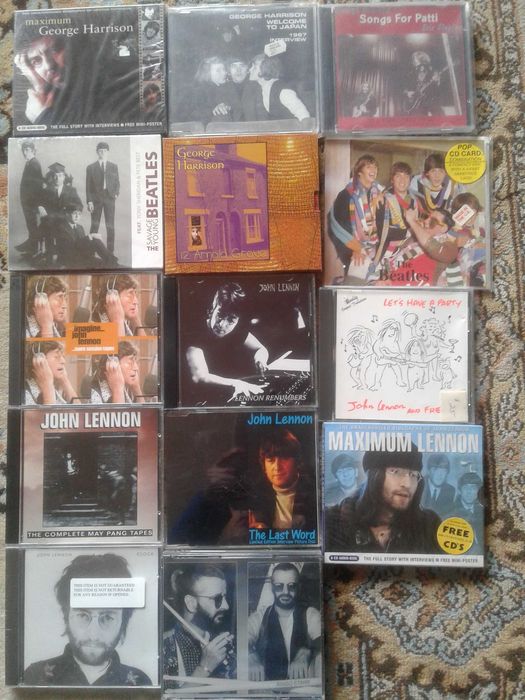 The Beatles, Paul, John, George, and Ringo CDs